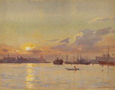 Lot 298 - George Owen Wynne Apperley (1884-1960) 'Sunset...