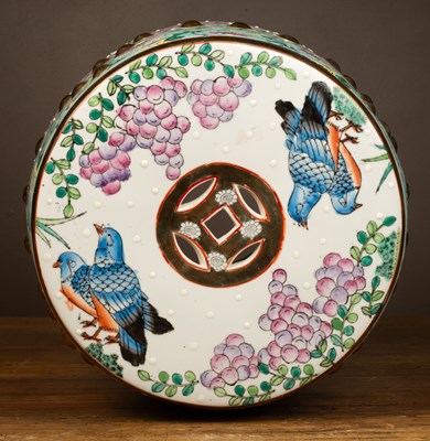 Lot 504 - A 20th century Chinese porcelain garden stool