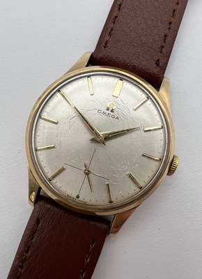 Lot 255 - A 9ct gold cased wristwatch by Omega, the...