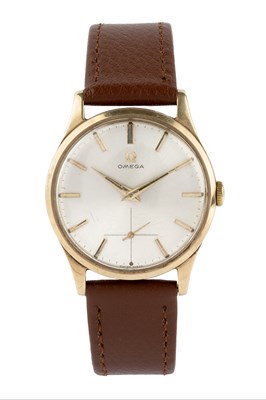 Lot 255 - A 9ct gold cased wristwatch by Omega, the...