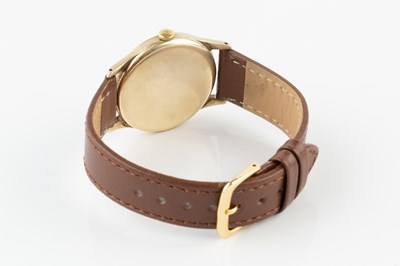 Lot 255 - A 9ct gold cased wristwatch by Omega, the...