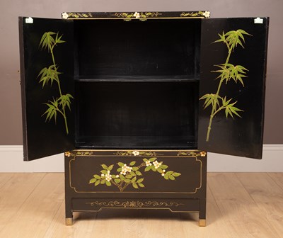 Lot 258 - A Chinese lacquered cabinet