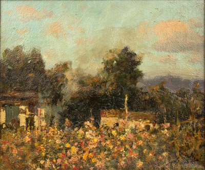 Lot 437 - Ken Moroney (1949-2018) 'French Garden',...