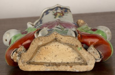 Lot 76 - Famille rose wall pocket Chinese, late 18th...