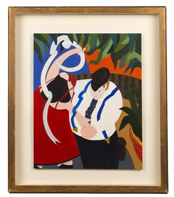 Lot 530 - Brian Turner (b.1956) 'Tango', signed, acrylic,...