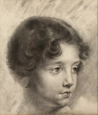 Lot 251 - 19th century English school Head and shoulders...