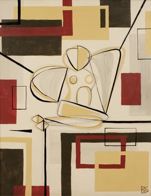 Lot 221 - Bianca Smith (b.1975) Abstract angel portrait...