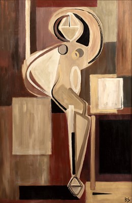 Lot 222 - Bianca Smith (b.1975) Left study dancer in red,...