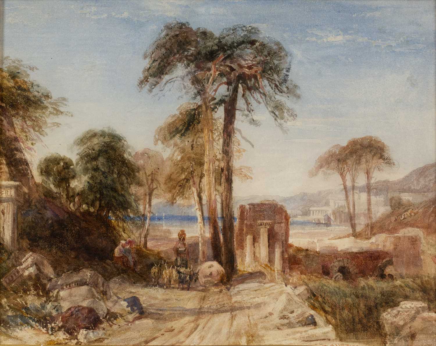 Lot 167 - Samuel Austin (1796-1834) 'The Campagna, Rome',...