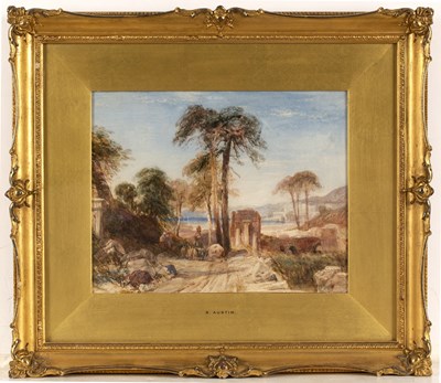 Lot 167 - Samuel Austin (1796-1834) 'The Campagna, Rome',...