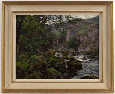Lot 199 - Anton van Anrooy (1870-1949) A mountain stream,...