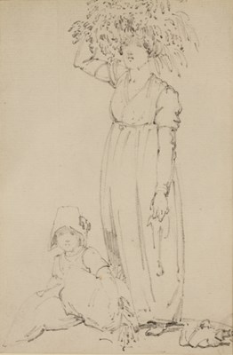 Lot 191 - Thomas Uwins (1782-1857) Mother with child,...