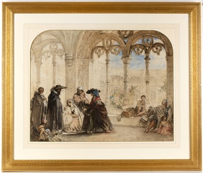 Lot 164 - Louis Haghe (1806-1885) A Continental arched...