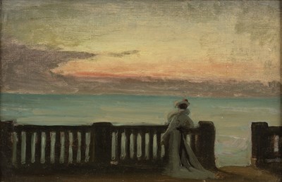 Lot 232 - Rene-Xavier Prinet (1861-1946) A lady at a...