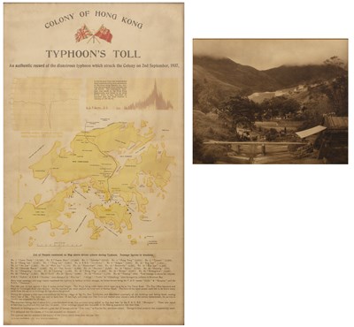 Lot 371 - Colony of Hong Kong Typhoon's Toll published...