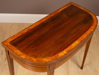 Lot 329 - A Regency rosewood card table