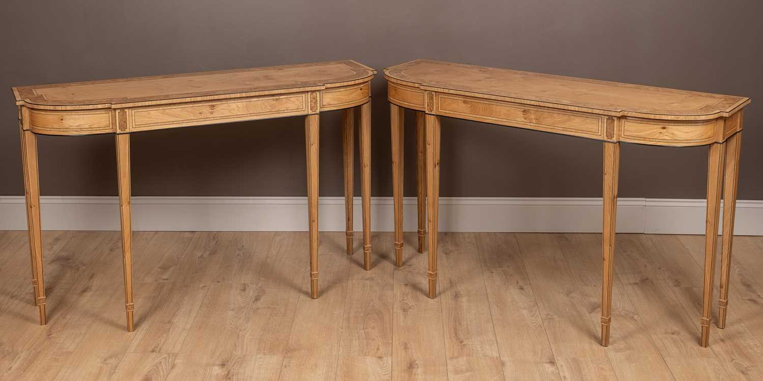 Lot 356 - A pair of pier tables