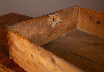 Lot 354 - A 18th century walnut chest of drawers