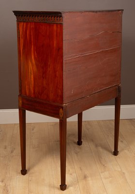Lot 77 - A mahogany collectors cabinet on stand