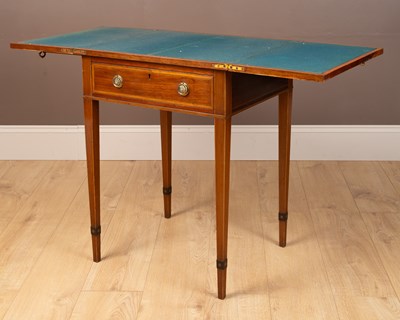 Lot 56 - A Regency mahogany fold-over card table