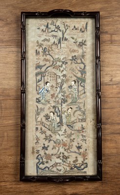 Lot 439 - Hardwood tray Chinese, circa 1900 with an...