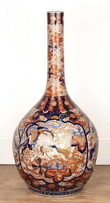 Lot 74 - Large floor-standing Imari bottle vase...