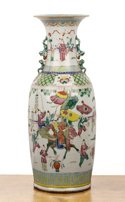 Lot 119 - Canton polychrome vase Chinese, 19th Century...