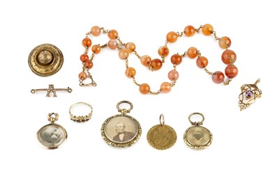 Lot 289 - A collection of antique and later jewellery,...