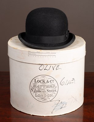 Lot 100 - A bowler hat made by Lock & Co Hatters of St James' Street London