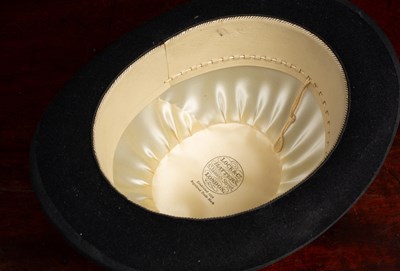 Lot 100 - A bowler hat made by Lock & Co Hatters of St James' Street London