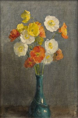 Lot 393 - George Sheridan Knowles (1863-1931) Flowers in...