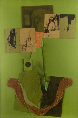 Lot 34 - Peter Schmidt (1931-1980) Collaged Abstract...