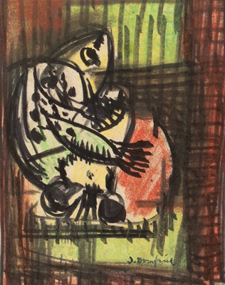 Lot 18 - Jacob Bornfriend (1904-1976) Abstract Still...