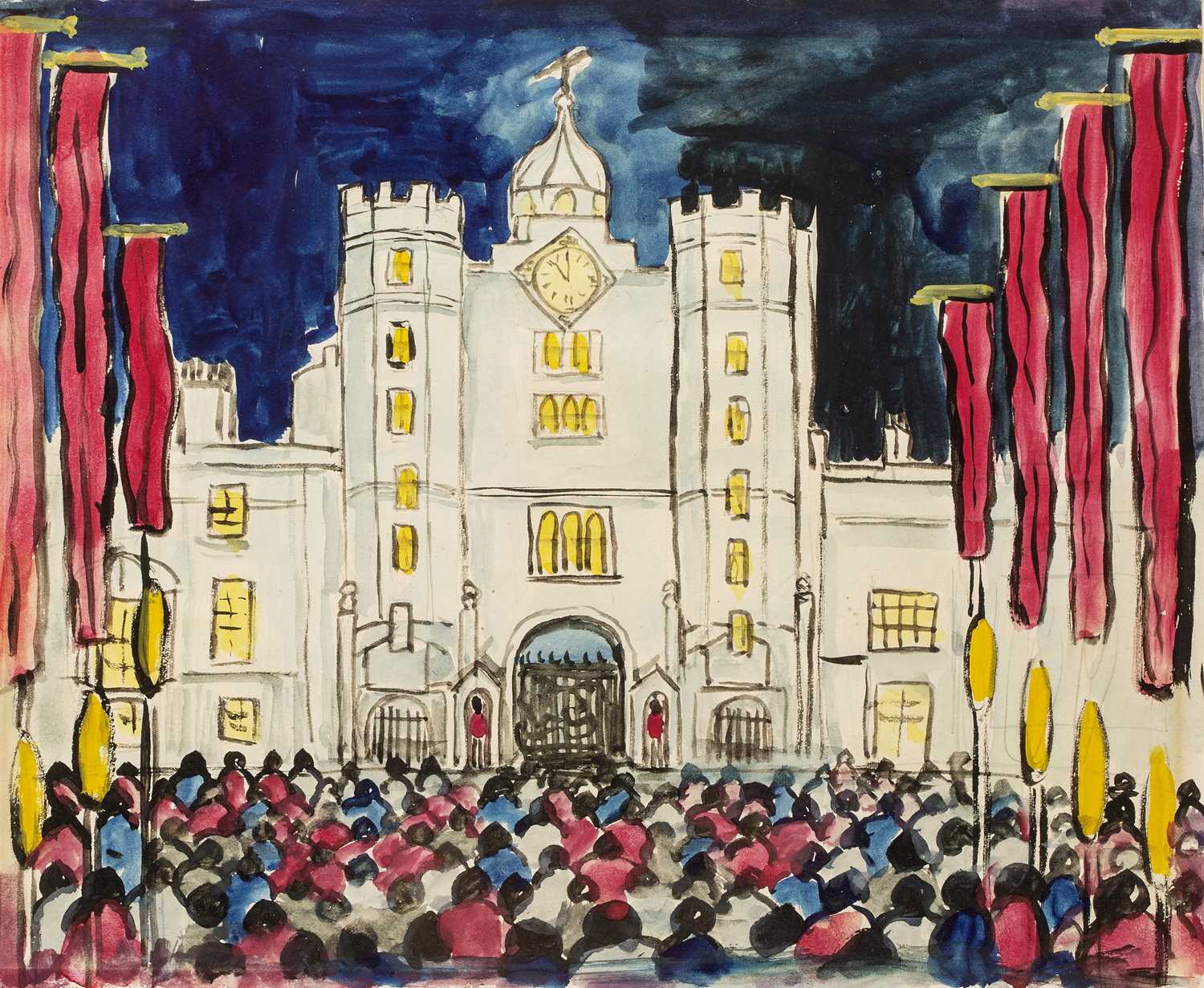 Lot 167 - Ernest Amor (1889-1967) Coronation Day, St...
