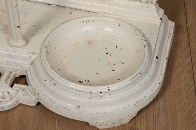 Lot 279 - A Scottish cast iron, white painted umbrella stand