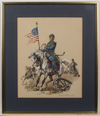 Lot 350 - 20th century American school 'Union Cavalry...