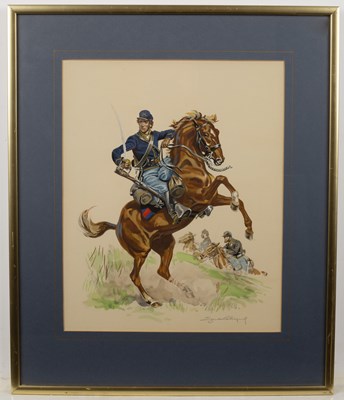 Lot 350 - 20th century American school 'Union Cavalry...