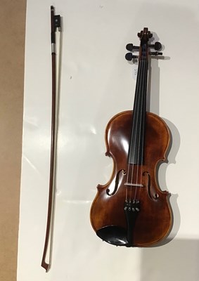 Lot 563 - A modern violin by Hora, Romania, 35.5cm;...