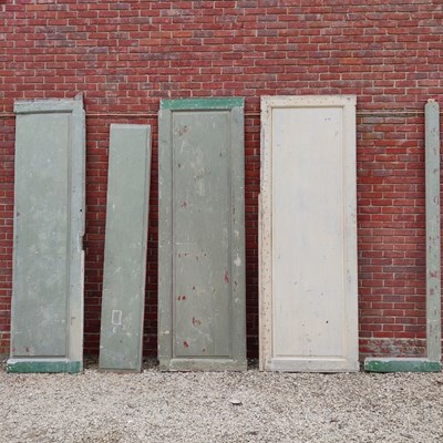 Lot 513 - Four Georgian painted pine part room panel sections