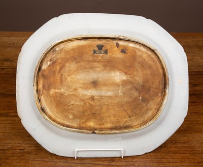 Lot 96 - A 19th century blue and white meat dish