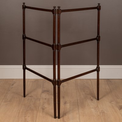 Lot 265 - A George III mahogany clothes dryer