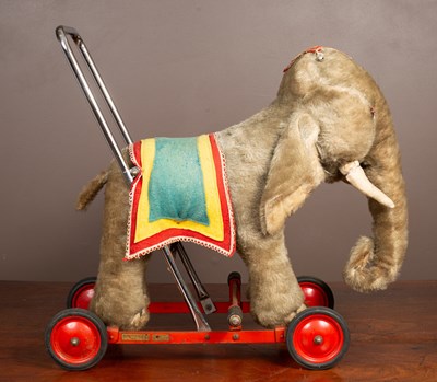 Lot 141 - A Merrythought push-along circus elephant