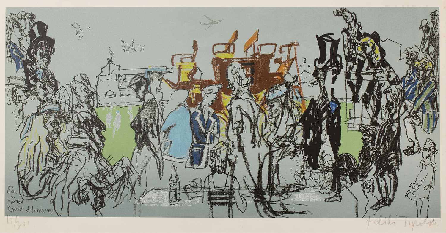 Lot 170 - Feliks Topolski (1907-1989) Eton v Harrow,...