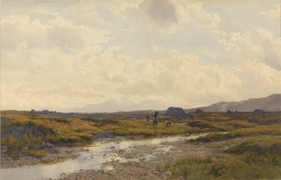 Lot 333 - Percy Dixon (1862-1924) The Moors near Loch...