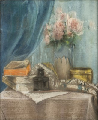 Lot 372 - Lucien Chantrelle (b.1890) Still life - vase...