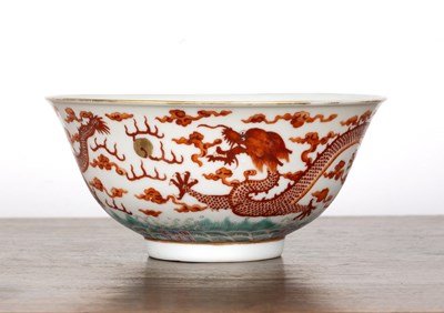 Lot 196 - Porcelain and enamelled bowl Chinese, Guanxu...