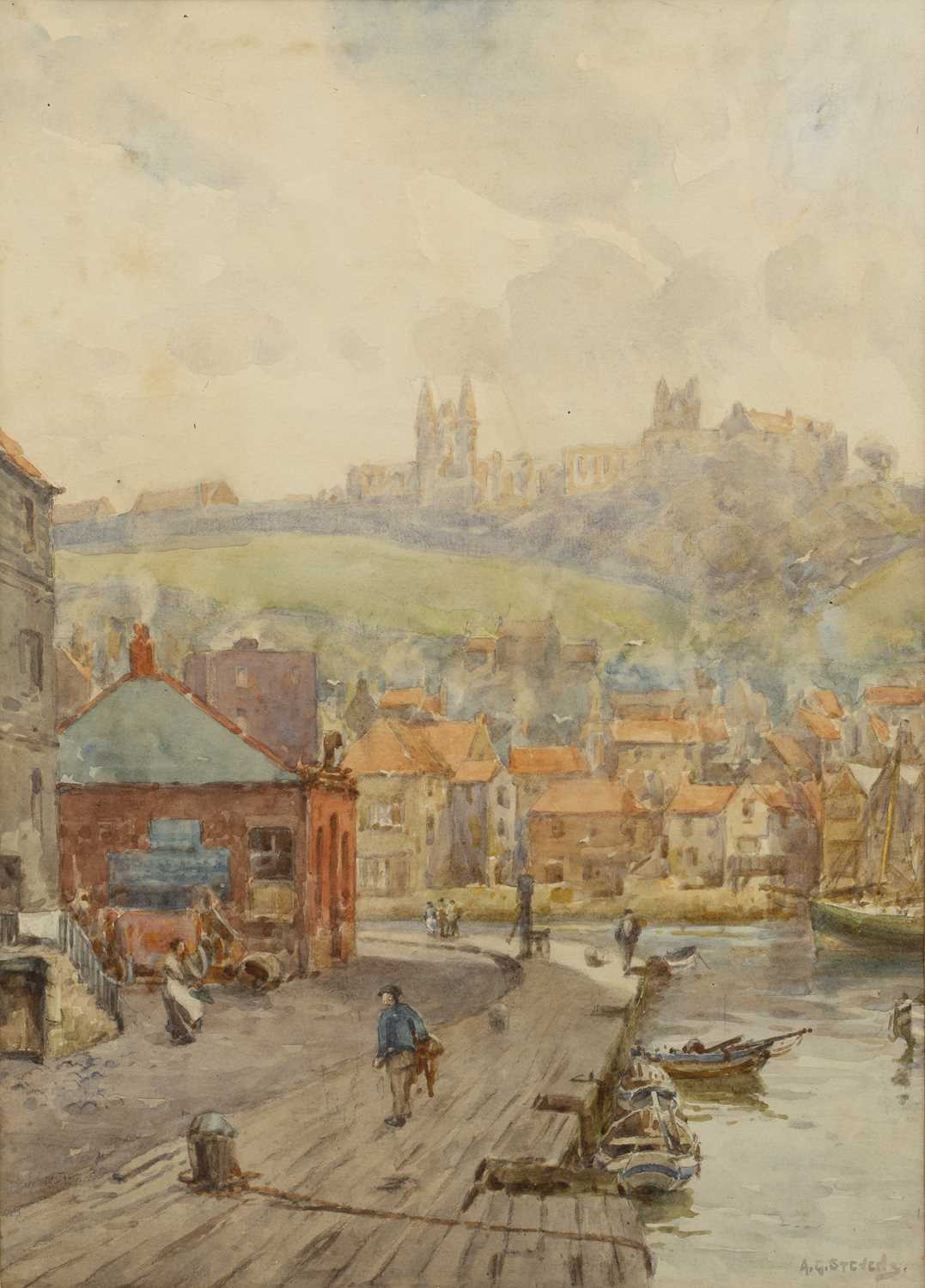 Lot 356 - Albert George Stevens (1863-1925) Whitby,...