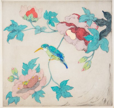 Lot 25 - Elyse Ashe Lord (1900-1971) 'Kingfisher',...