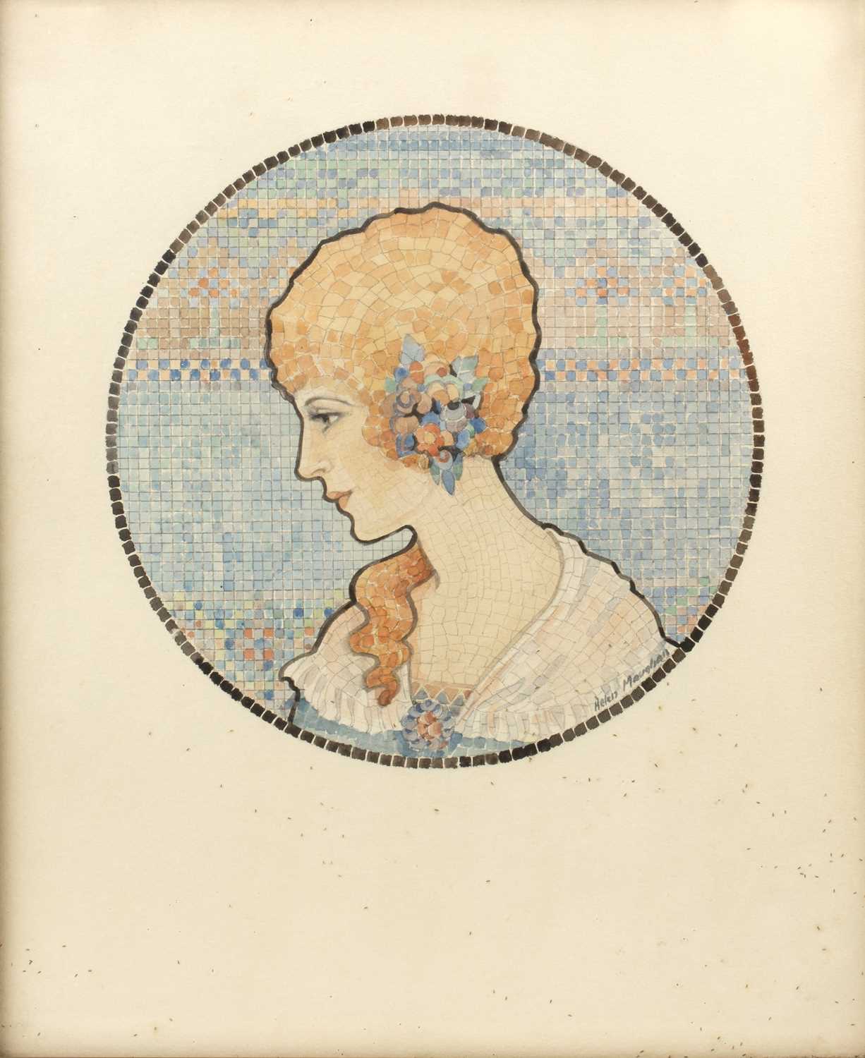 Lot 357 - Helen Maughan (20th century) Head study of a...