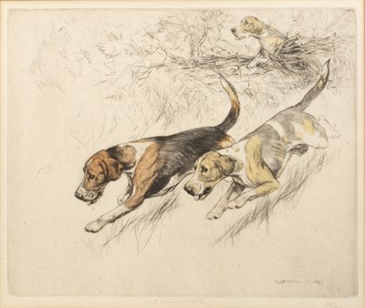 Lot 26 - George Vernon Stokes (1873-1954) On the scent,...